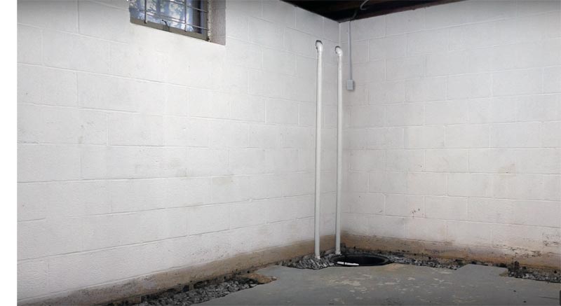 Waterproofing basement walls