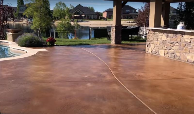 Outdoor epoxy floor